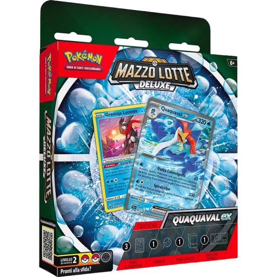 Pokémon - Mazzo Lotte Deluxe Quaquaval-ex - Carte Collezionabili Po...