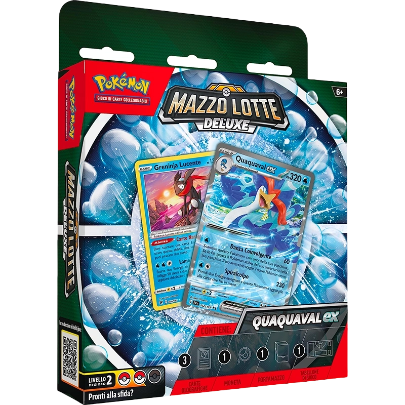 Pokémon - Mazzo Lotte Deluxe Quaquaval-ex - Carte Collezionabili Po...