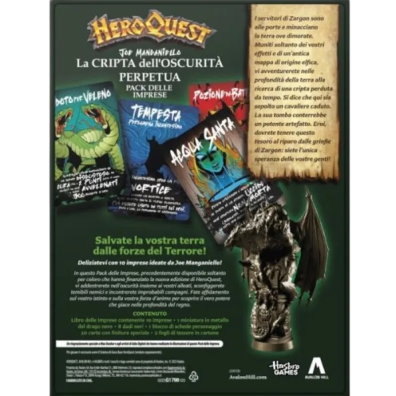 HeroQuest - La Cripta dell Oscurita Perpetua - Giochi da Tavolo Has...
