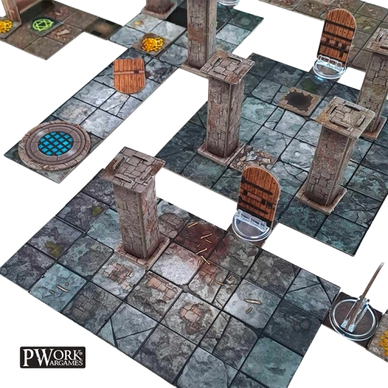The Dungeon - RPG Modular Map Tiles PWork Wargames | La Taverna del...