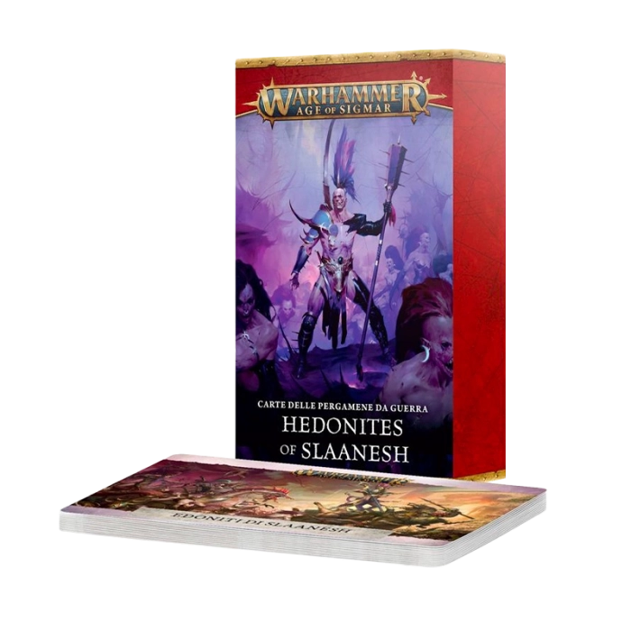 Warscroll Cards: Hedonites of Slaanesh (ITA) Games Workshop | La Ta...