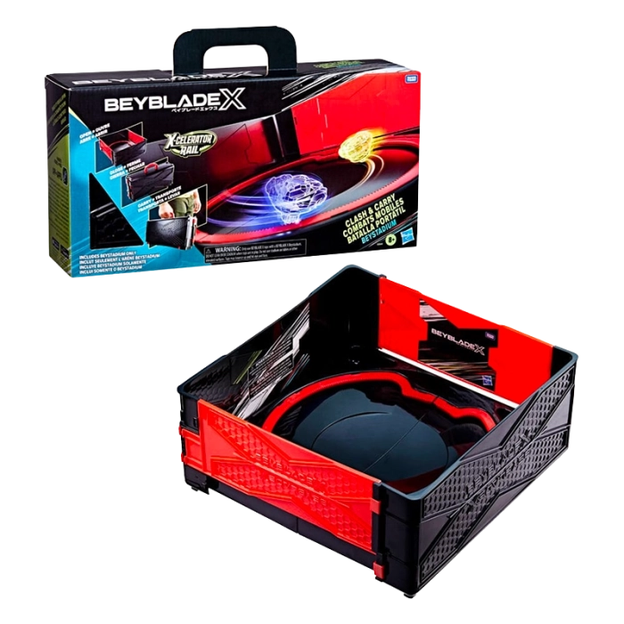 Beyblade X - Clash & Carry Beystadium - Beyblade Hasbro  | La Taver...