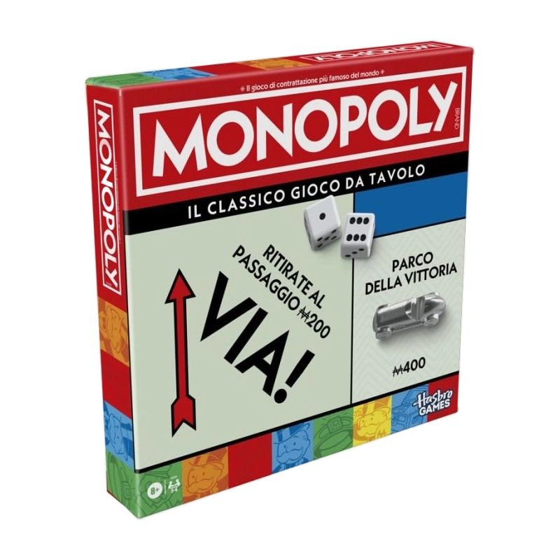 Monopoly Classico - Scatola Quadrata - Giochi da Tavolo Hasbro  | L...