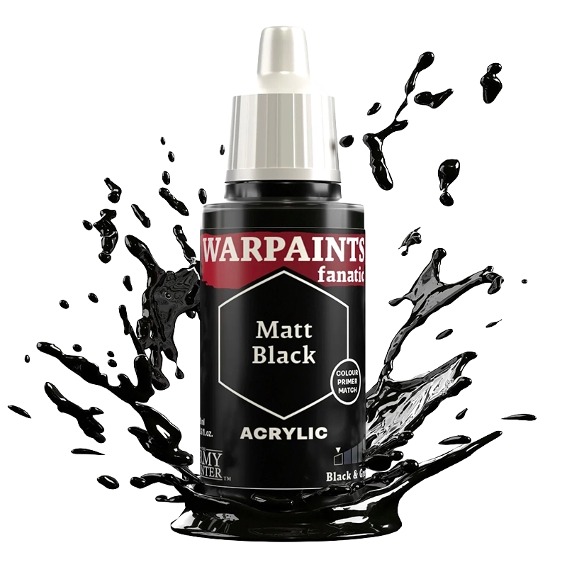Warpaints Fanatic: Matt Black The Army Painter | La Taverna del Gufo