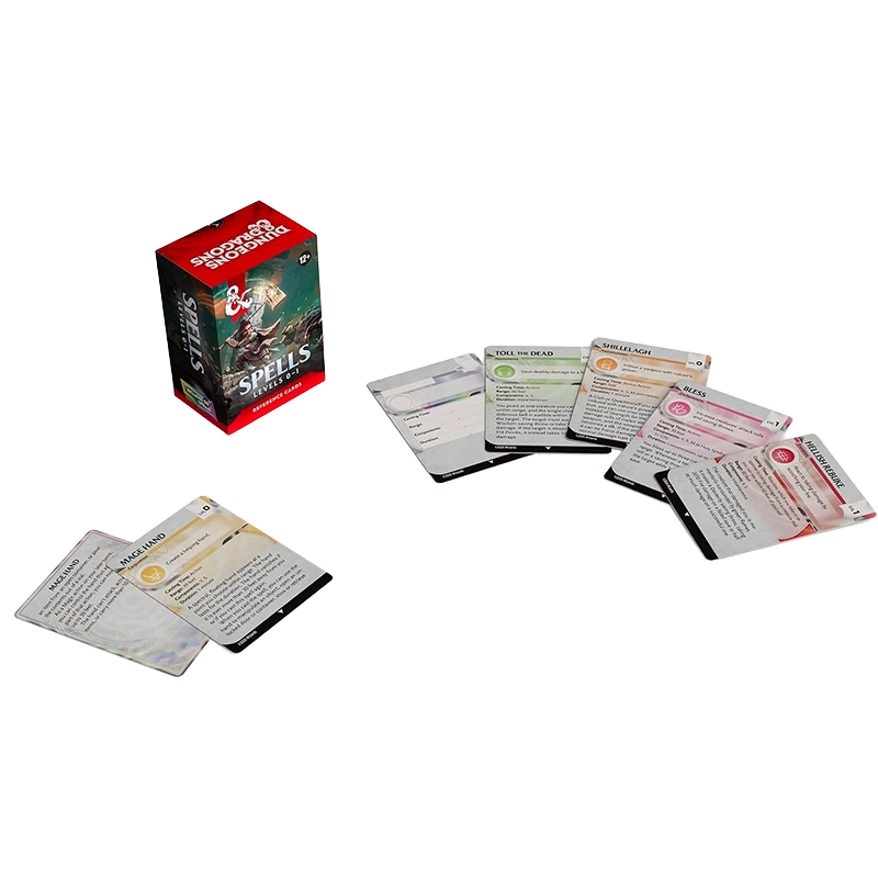 Dungeons & Dragons - Reference Cards - Spells Levels 0-1 Wizard of ...