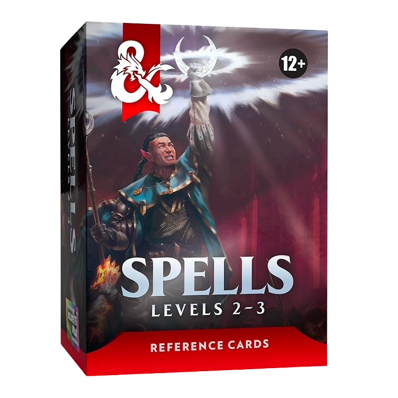 Dungeons & Dragons - Reference Cards - Spells Levels 2-3 Wizard of ...
