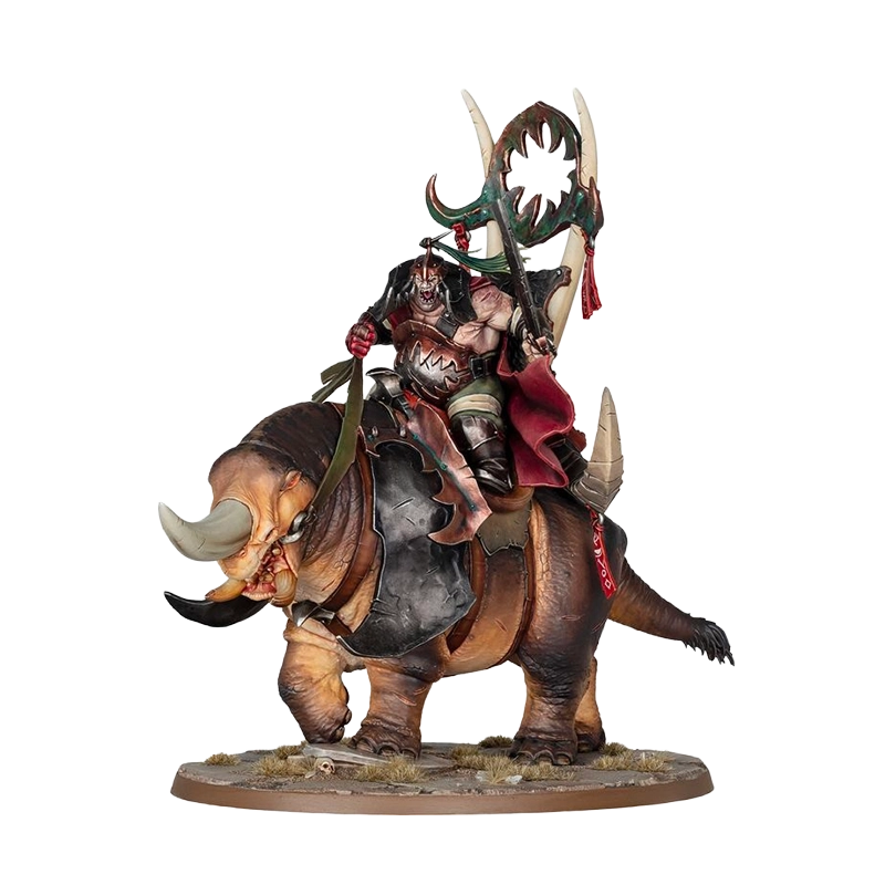 Ogor Mawtribes - Morga the Mighty - Overtyrant / Tyrant on Glutthor...