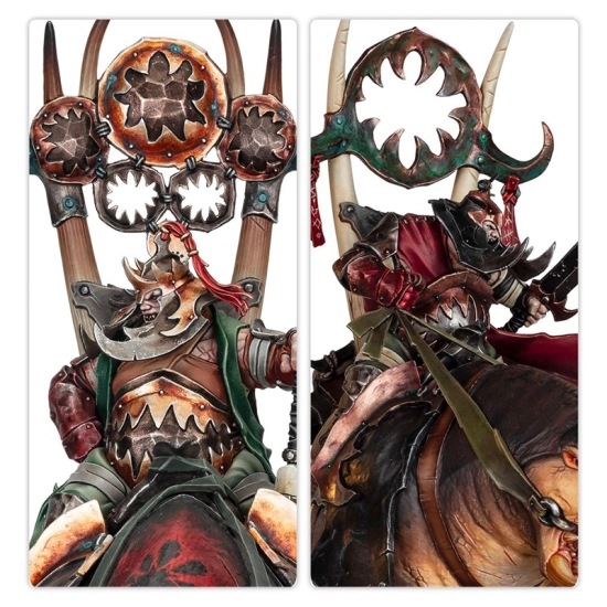 Ogor Mawtribes - Morga the Mighty - Overtyrant / Tyrant on Glutthor...