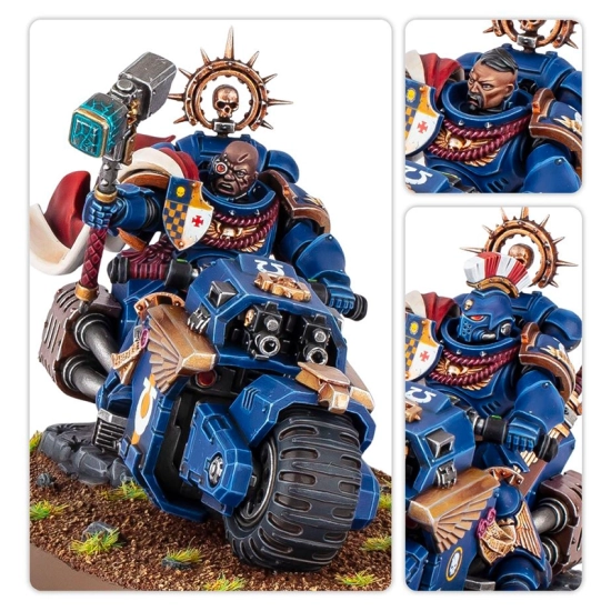 Space Marines - Captain on bike Games Workshop | La Taverna del Gufo