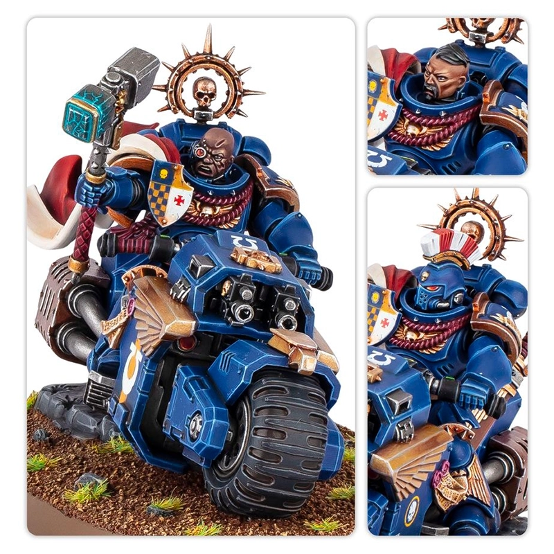 Space Marines - Captain on bike Games Workshop | La Taverna del Gufo
