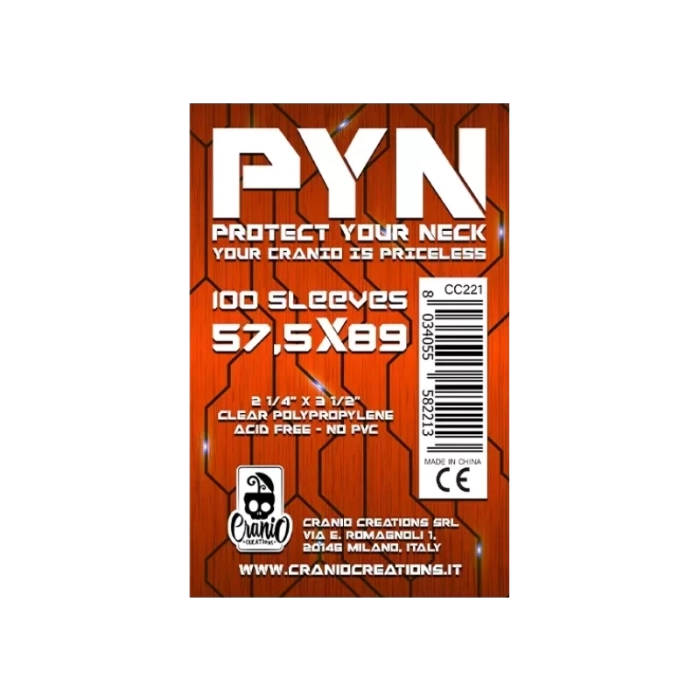 100 Bustine Protettive PYN - 57,5 x 89 - Bustine Protettive Cranio ...