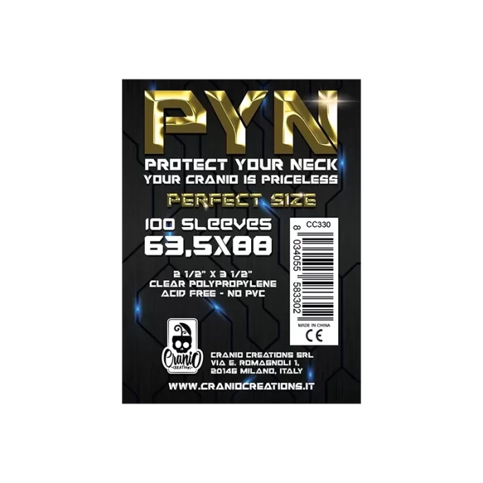 100 Bustine Protettive PYN - 63,5 x 88 Perfect Size - Bustine Prote...