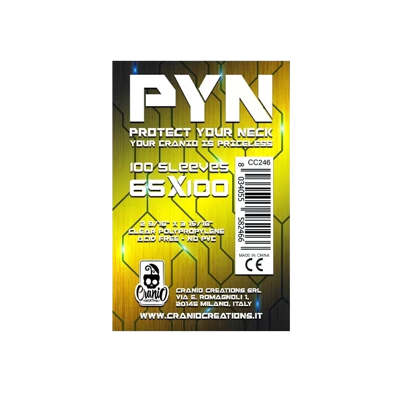 100 Bustine Protettive PYN - 65 x 100 - Bustine Protettive Cranio C...