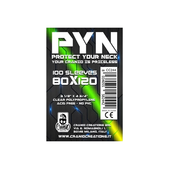 100 Bustine Protettive PYN - 80 x 120 - Bustine Protettive Cranio C...
