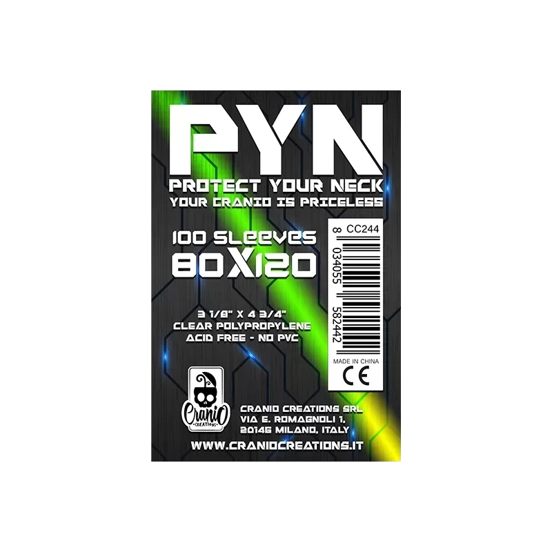 100 Bustine Protettive PYN - 80 x 120 - Bustine Protettive Cranio C...