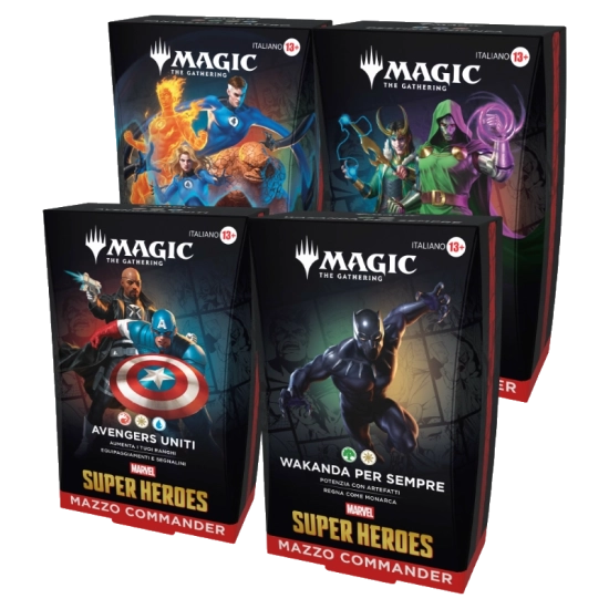 Magic: The Gathering - Box Commander Deck - Marvel Super Heroes (4 ...